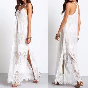 White Lace Maxi Dress